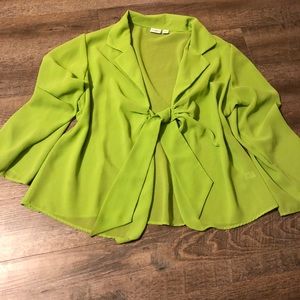 Cato 2-piece tank and semi-sheer shell overlay